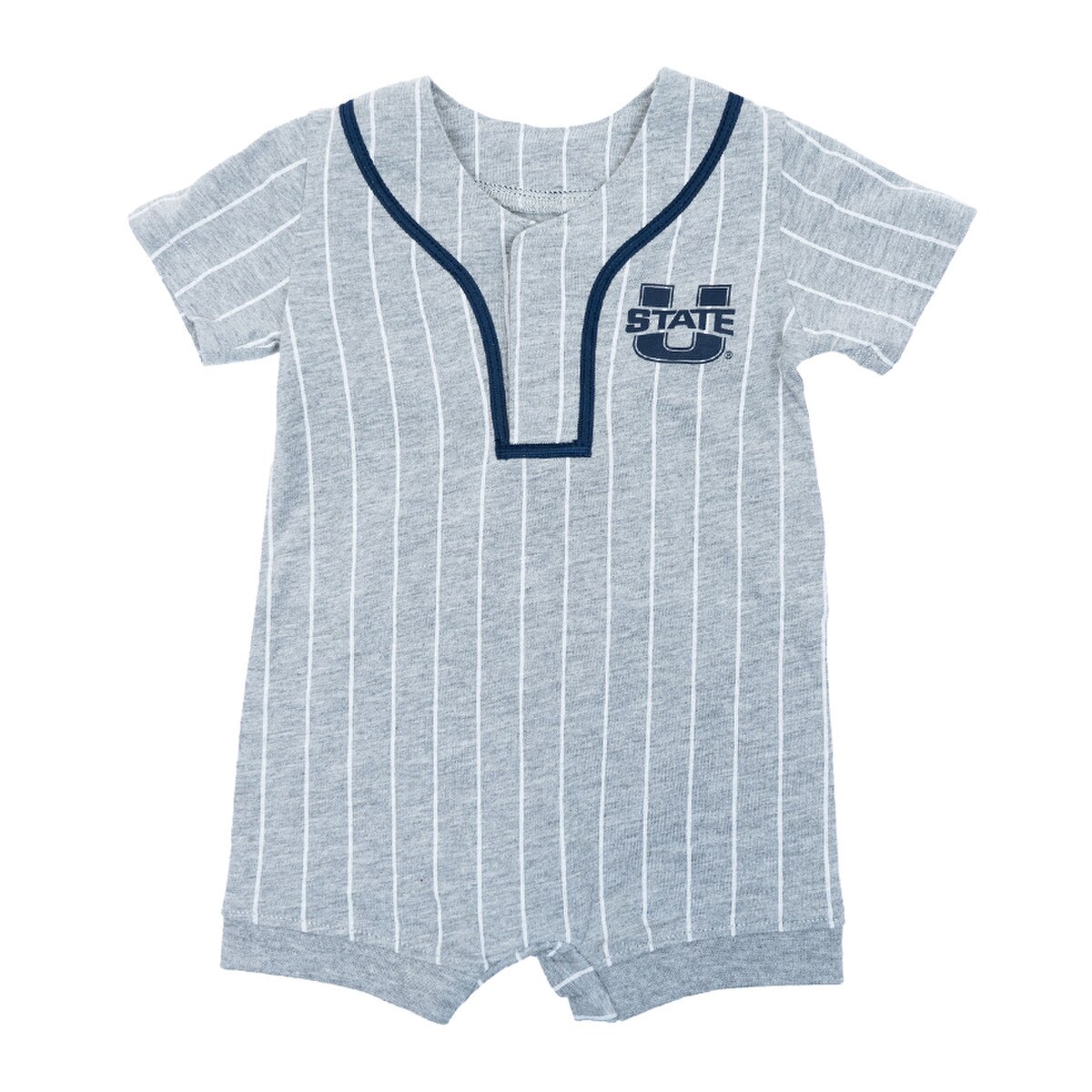 Infant U-State Aggies Striped Baseball Onesie
